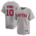Boston Red Sox #10 Trevor Story Player Gray CONTON Road Limited Home Game Stitched Jerseys1
