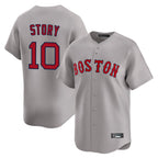 Boston Red Sox #10 Trevor Story Player Gray CONTON Road Limited Home Game Stitched Jerseys1