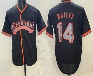 San Francisco Giants #14 Patrick Bailey Black CONTON 2026 Alternate Stadium Stitched Jersey