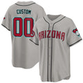 Custom Arizona Diamondbacks 2024 Cool Base Jersey ¨C Gray CONTON