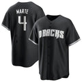 Arizona Diamondbacks #4 Ketel Marte Player Player Black CONTON Game Home Stitched Jerseys