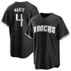 Arizona Diamondbacks #4 Ketel Marte Player Player Black CONTON Game Home Stitched Jerseys