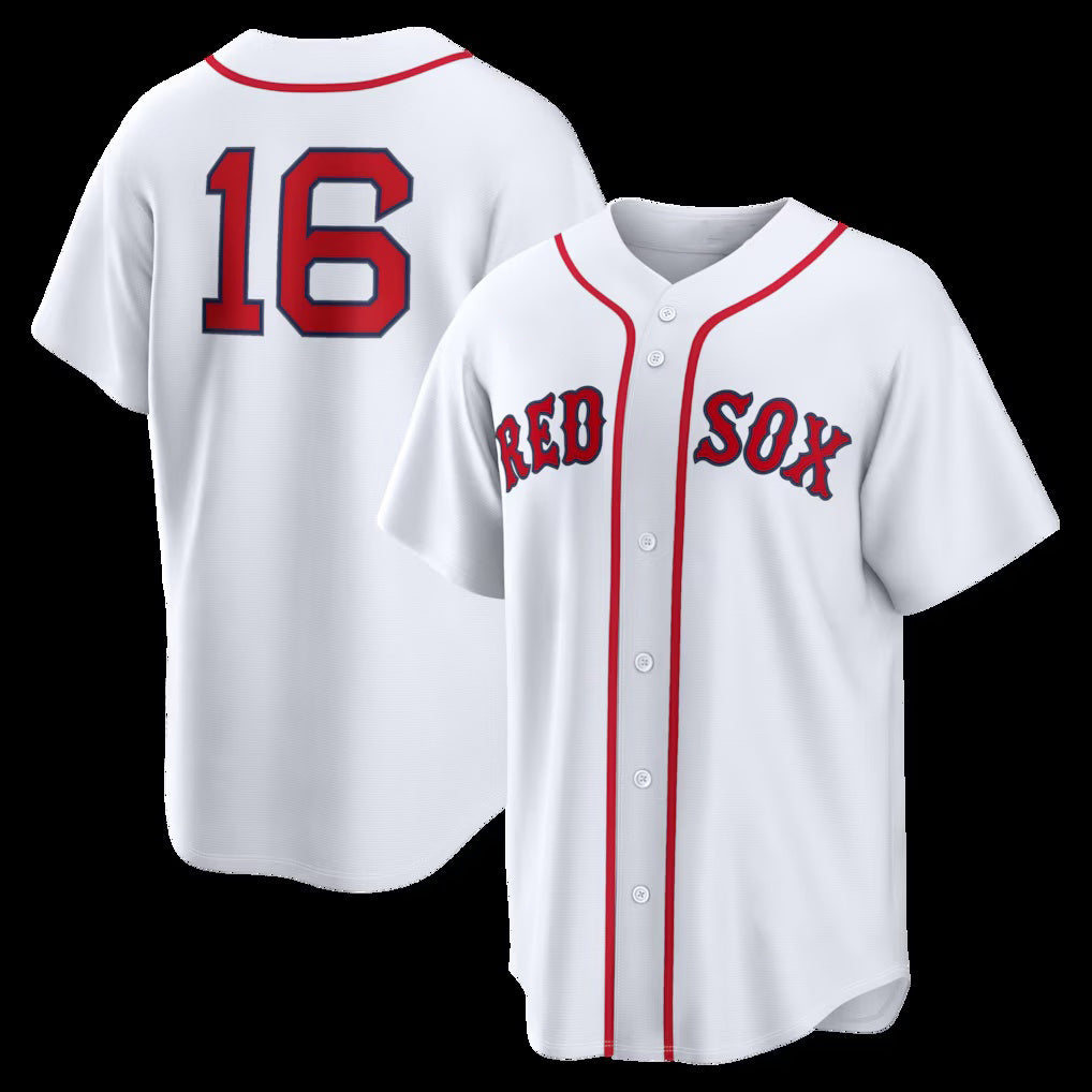 Boston Red Sox #16 Jarren Duran White CONTON Home Replica Jersey