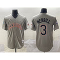San Diego Padres #3 Jackson Merrill Gray CONTON Fashion Throwback With Patch Cool Base Stitched Jersey