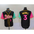 San Diego Padres #3 Jackson Merrill Number Black CONTON NEW 2023 City Connect Cool Base Stitched Jersey