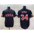 Texas Rangers #34 Nolan Ryan Black CONTON Mexico Limited Stitched Jersey