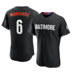 Baltimore Orioles #6 Ryan Mountcastle Player Black CONTON City Connect Limited Elite Home Game Stitched Jerseys