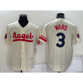 Los Angeles Angels #3 Taylor Ward Cream CONTON 2022 City Connect Cool Base Stitched Jersey