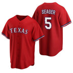 Texas Rangers #5 Corey Seager Red CONTON Cool Base Stitched Jersey