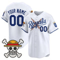 Custom Kansas City Royals x One Piece White CONTON Vapor Premier Limited Jersey - Stitched