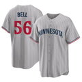Minnesota Twins #56 Josh Bell Player Gray CONTONGame Limited Home Stitched Jerseys