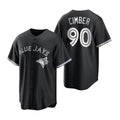 Toronto Blue Jays #90 Adam Cimber Black White CONTON Collection Jersey