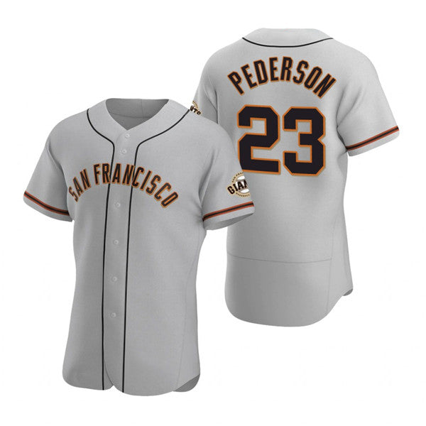 San Francisco Giants #23 Joc Pederson Gray CONTON Flex Base Stitched Jersey