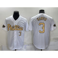 Philadelphia Phillies #3 Bryce Harper Number White CONTON 2022 All Star Stitched Cool Base Jersey