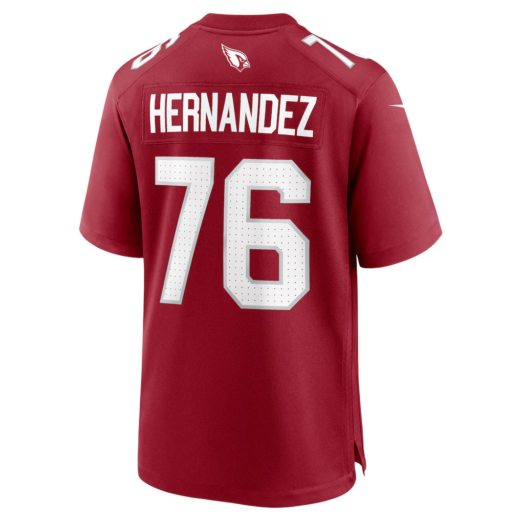 A.Cardinals #76 Will Hernandez Cardinal CONTON Team Game Jersey