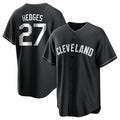 Cleveland Guardians #27 Austin Hedges Player Black CONTON Home Game Stitched Jerseys