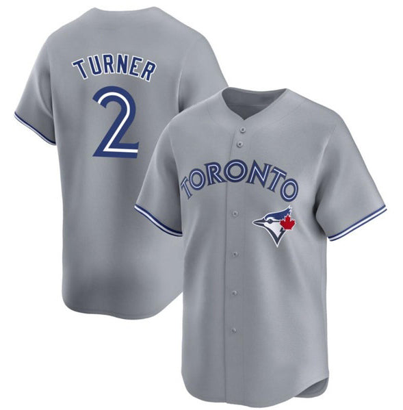 Toronto Blue Jays #2 Justin Turner Gray CONTON Cool Base Stitched Jersey