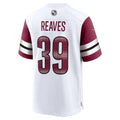 W.Commanders #39 Jeremy Reaves White CONTON Game Jersey