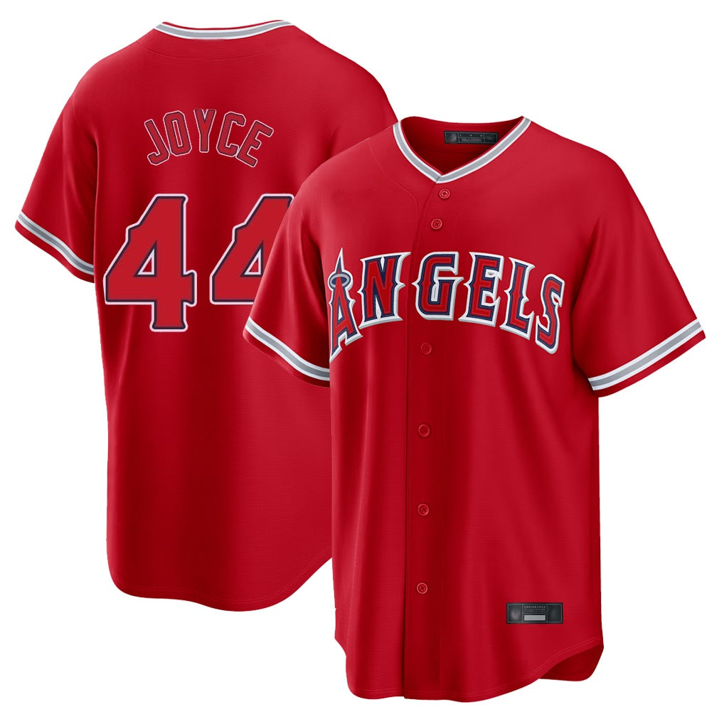 Los Angeles Angels #44 Ben Joyce Player Red CONTON Home Game Stitched Jerseys