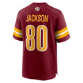 W.Commanders #80 Tyree Jackson Burgundy CONTON Team Game Jersey