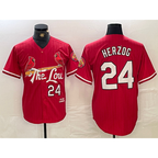 St. Louis Cardinals #24 Whitey Herzog Red CONTON 2024 City Connect Limited Stitched Jersey