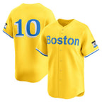 Boston Red Sox #10 Trevor Story Gold CONTON City Connect Limited Player Jersey