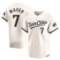 Minnesota Twins #7 Joe Mauer Player Cream CONTONHome Limited Stitched Jerseys