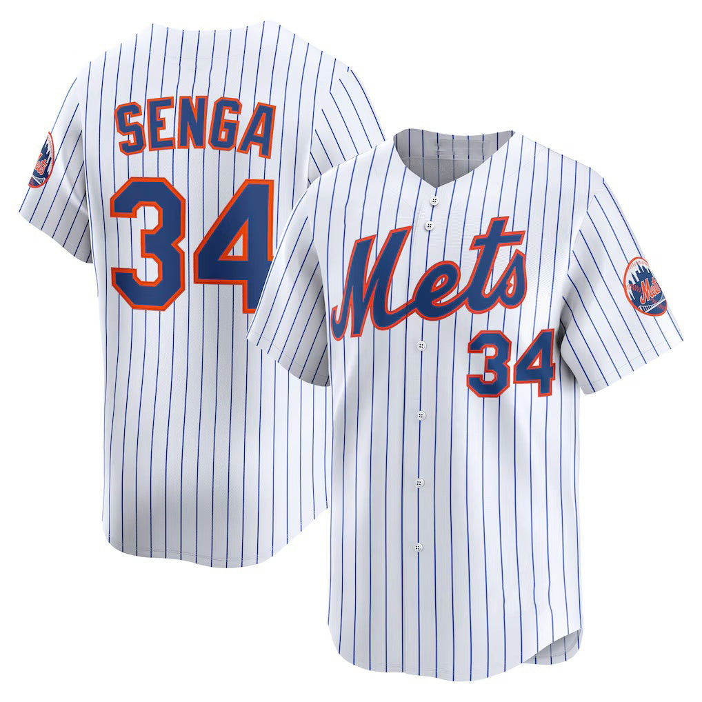 New York Mets #34 Kodai Senga White CONTON Home Limited Player Jersey
