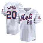 New York Mets #20 Pete Alonso White CONTON Home Limited Player Jersey