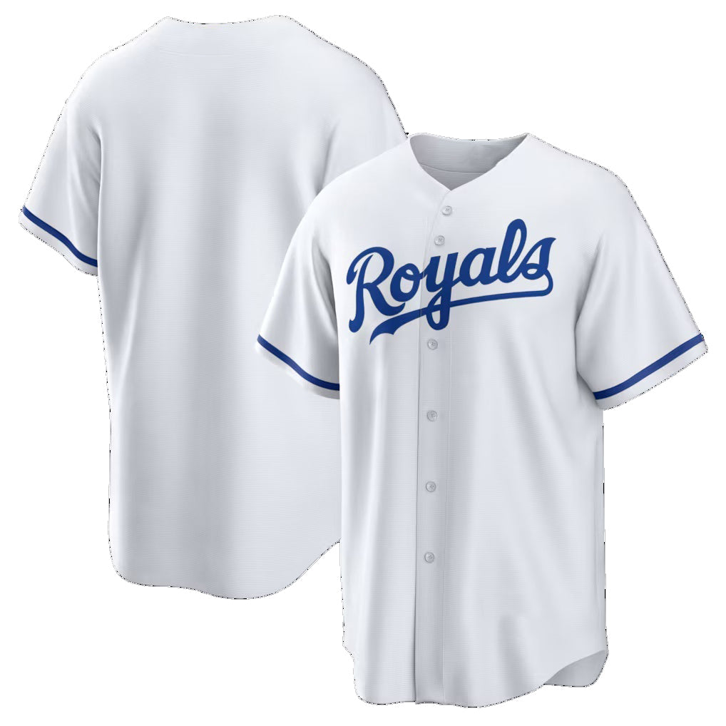 Kansas City Royals White CONTON Home Big & Tall Replica Jersey