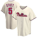 Philadelphia Phillies #5 Bryson Stott Cream CONTON Cool Base Stitched Jersey
