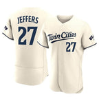 Minnesota Twins #27 Ryan Jeffers Player Cream CONTONHome Limited Elite Stitched Jerseys