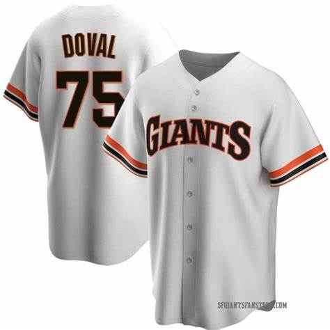 San Francisco Giants #75 Camilo Doval White CONTON Cool Base Stitched Jersey