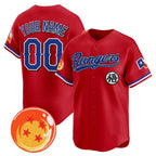 Custom Texas Rangers x Dragon Ball Red CONTON Vapor Premier Limited Jersey - All Stitched