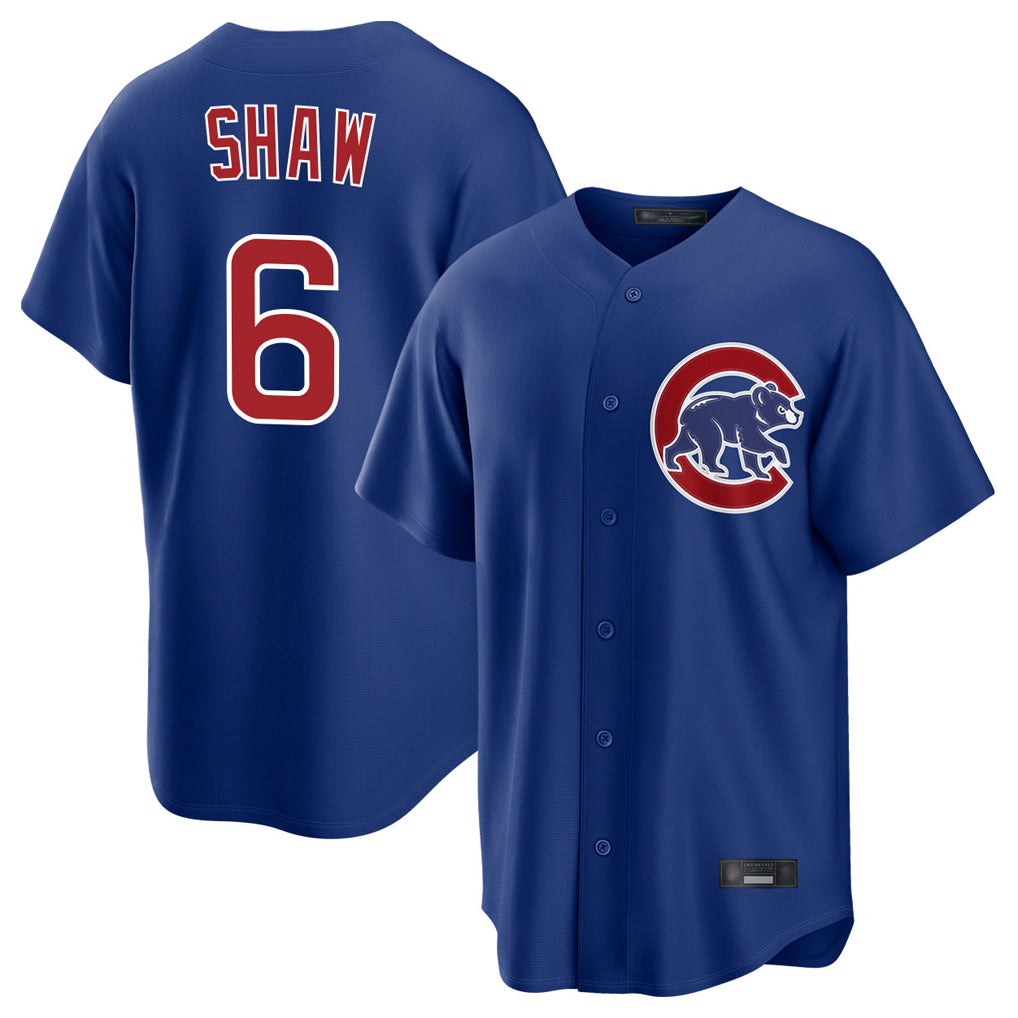 Chicago Cubs #6 Matt Shaw Player Royal CONTON Home Game Stitched Jerseys