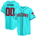 Custom Arizona Diamondbacks 2024 Cool Base Jersey V2 ¨C Teal 2 CONTON