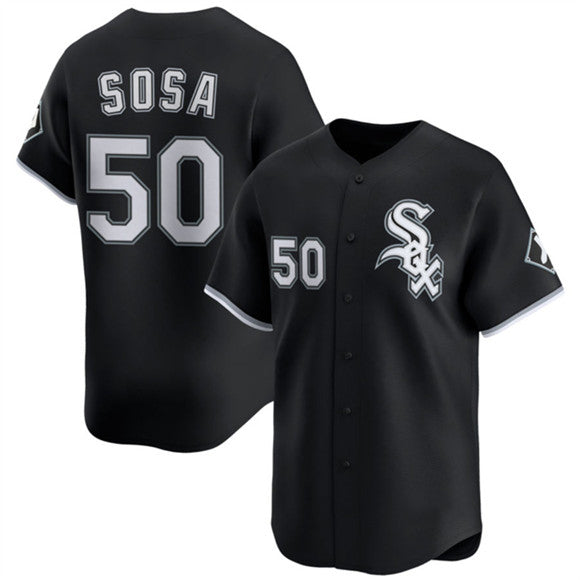 Chicago White Sox #50 Lenyn Sosa Black CONTON 2025 Alternate Limited Stitched Jersey