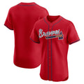 Atlanta Braves Red CONTON Alternate Elite Jersey