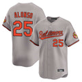 Baltimore Orioles #25 Pete Alonso Player Gray CONTON Limited Home Game Stitched Jerseys