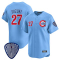Chicago Cubs #27 Seiya Suzuki Player Blue CONTON Vapor Premier Limited Home Stitched Jerseys