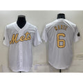 New York Mets #6 Starling Marte White CONTON 2022 All Star Stitched Cool Base Jersey