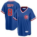Chicago Cubs #8 Ian Happ Player Royal CONTON T-shirt Cooperstown Collection Limited Stitched Jerseys