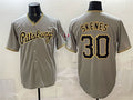 Pittsburgh Pirates #30 Paul Skenes Gray CONTON Limited Stitched Jersey