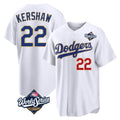 Los Angeles Dodgers #22 Clayton Kershaw Player Gold White CONTON World Series 2026 Collection Stadium Limited Stitched Jerseys