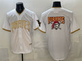 Pittsburgh Pirates Team Big Logo White CONTON 2026 City Connect Stadium Stitched Jersey