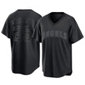 Los Angeles Angels #25 Travis d'Arnaud Player Black CONTON Pitch Fashion T-shirt Stitched Jerseys