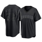 Los Angeles Angels #25 Travis d'Arnaud Player Black CONTON Pitch Fashion T-shirt Stitched Jerseys