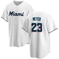 Miami Marlins #23 Max Meyer White CONTON Cool Base Stitched Jersey