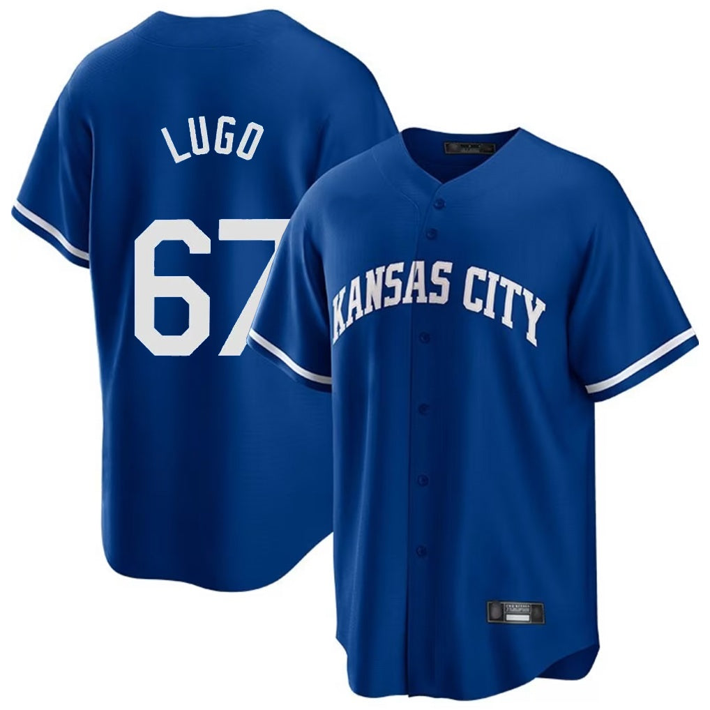 Kansas City Royals #67 Seth Lugo Player Royal CONTON Game Home Stitched Jerseys