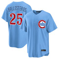 Chicago Cubs #25 Moises Ballesteros Player Light Blue CONTON Home Game Stitched Jerseys